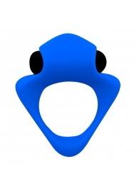 Синее эрекционное кольцо Wooomy Tribeс с вибрацией - Adrien Lastic - в Твери купить с доставкой