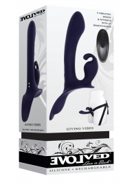 Женский страпон с вибрацией Giving Vibes - Evolved - купить с доставкой в Твери