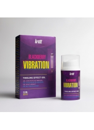 Стимулирующий гель с эффектом вибрации Blackberry Vibration - 15 мл. - INTT - купить с доставкой в Твери