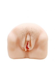 Телесный мастурбатор-вагина с оволосением и вибрацией - Baile - в Твери купить с доставкой