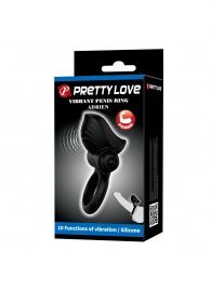 Черное эрекционное кольцо с вибрацией Adrien - Baile - в Твери купить с доставкой