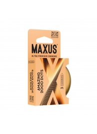 Точечные презервативы MAXUS 2000 Amazing Dots с железным кейсом - 3 шт. - Maxus - купить с доставкой в Твери