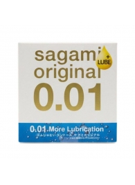 Увлажнённый презерватив Sagami Original 0.01 Extra Lub - 1 шт. - Sagami - купить с доставкой в Твери