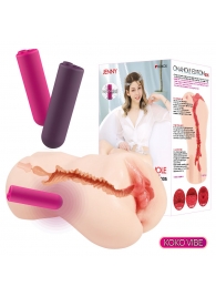 Мастурбатор-вагина с вибрацией Jenny Onahole edition 005 - KOKOS - в Твери купить с доставкой