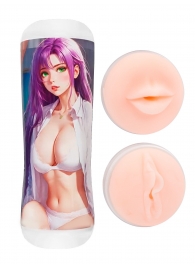 Двусторонний мастурбатор аниме - ротик и вагина - Tokyo Style - в Твери купить с доставкой