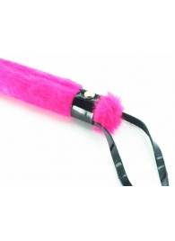 Нежная плеть с розовым мехом BDSM Light - 43 см. - БДСМ Арсенал - купить с доставкой в Твери