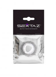 Эластичное эрекционное кольцо с длинными черными «ресничками» - Sextaz - в Твери купить с доставкой