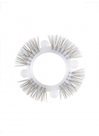 Эластичное кольцо с «ресничками» и 4 шариками - Sextaz - в Твери купить с доставкой