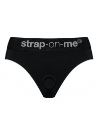 Черные трусики для насадок Heroine Lingerie Harness - size XL - Strap-on-me - купить с доставкой в Твери