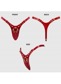 Красный пояс для фиксации насадок Strap-On-Me Leatherette Harness Fabulous - Strap-on-me - купить с доставкой в Твери