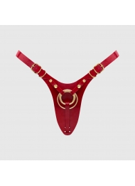 Красный пояс для фиксации насадок Strap-On-Me Leatherette Harness Fabulous - Strap-on-me - купить с доставкой в Твери