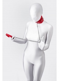 Красный ошейник с подкладкой из меха - ToyFa - купить с доставкой в Твери