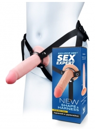 Мужской полый страпон на регулируемых ремнях - 18,5 см. - Sex Expert - купить с доставкой в Твери