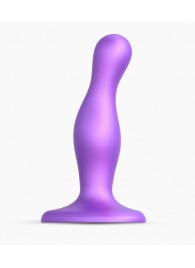 Фиолетовая насадка Strap-On-Me Dildo Plug Curvy size S - Strap-on-me - купить с доставкой в Твери