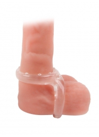 Прозрачное двойное эрекционное кольцо - Sex Expert - в Твери купить с доставкой