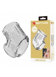 Прозрачная насадка на пенис и мошонку - Baile - в Твери купить с доставкой