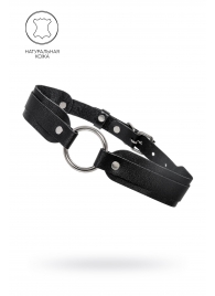 Черный кожаный чокер-ошейник со скруглёнными углами - Pecado - купить с доставкой в Твери