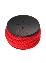 Красная веревка для шибари на катушке - 5 м. - Pecado - купить с доставкой в Твери