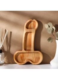 Деревянное блюдо для подачи в форме члена (25 х 16,5 х 1,7 см) - Сима-Ленд - купить с доставкой в Твери