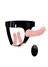 Женский страпон с 3 насадками и вибрацией - Erowoman-Eroman - купить с доставкой в Твери