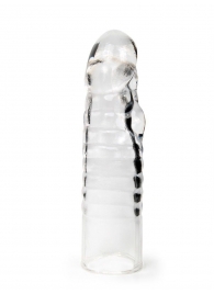 Прозрачная закрытая насадка на член - 15 см. - Sex Expert - в Твери купить с доставкой