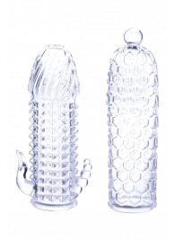 Набор из 2 прозрачных насадок на член Seductive Tickler Sleeves Set - NMC - в Твери купить с доставкой