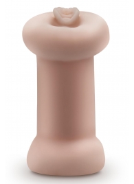 Телесный люминесцентный двусторонний мастурбатор Tasha - Blush Novelties - в Твери купить с доставкой