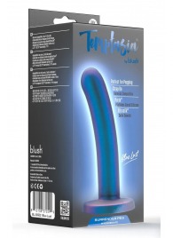 Синяя насадка с гладкой поверхностью Surrender 5.75 Inch Intermediate Pegging Dildo - 14,6 см. - Blush Novelties - купить с доставкой в Твери
