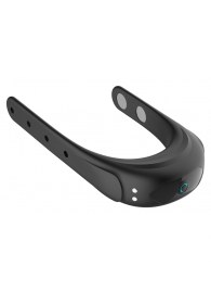 Черное эрекционное виброкольцо на ремешках - Boys of Toys - в Твери купить с доставкой