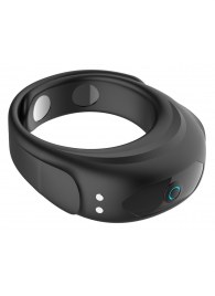 Черное эрекционное виброкольцо на ремешках - Boys of Toys - в Твери купить с доставкой