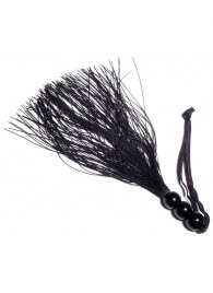 Черная силиконовая плетка - 25,4 см. - Boys of Toys - купить с доставкой в Твери