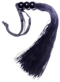 Черная силиконовая плетка - 25,4 см. - Boys of Toys - купить с доставкой в Твери