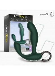 Зеленый вибромассажёр простаты Greeny - 12,8 см. - Intoyou - в Твери купить с доставкой