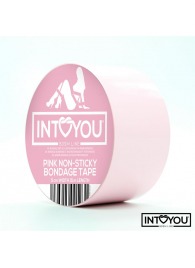 Розовый скотч для фиксации Non-Sticky Bondage Tape - 15 м. - Intoyou - купить с доставкой в Твери