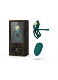 Зеленое эрекционное виброкольцо Bayek с пультом ДУ - Zalo - в Твери купить с доставкой