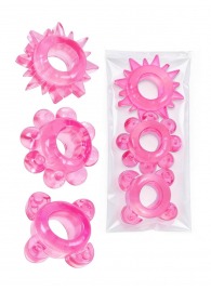Комплект из 3 розовых эрекционных колец - Erowoman-Eroman - в Твери купить с доставкой