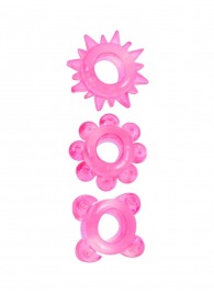 Комплект из 3 розовых эрекционных колец - Erowoman-Eroman - в Твери купить с доставкой