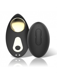 Черный перезаряжаемый вибратор в трусики с пультом ДУ - Ibiza