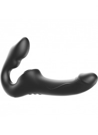 Черный безремневой страпон с 3 моторами - Ibiza - купить с доставкой в Твери