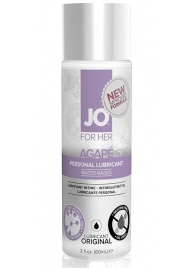 Лубрикант на водной основе для женщин JO AGAPE LUBRICANT ORIGINAL - 60 мл. - System JO - купить с доставкой в Твери