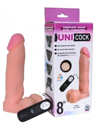 Фаллическая насадка Харнесс UNICOCK 8  с вибрацией - 20 см. - LOVETOY (А-Полимер) - купить с доставкой в Твери