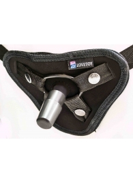 Страпон с 2 насадками и вибрацией UniStrap - 20 и 18 см. - LOVETOY (А-Полимер) - купить с доставкой в Твери