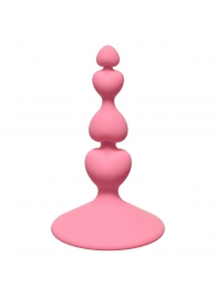 Розовая анальная пробка Sweetheart Plug Pink - 10 см. - Lola Games