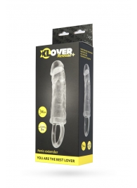 Прозрачная насадка с петлёй для фиксации - 14 см. - ToyFa - в Твери купить с доставкой