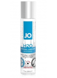 Возбуждающий лубрикант на водной основе JO Personal Lubricant H2O Warming - 30 мл. - System JO - купить с доставкой в Твери