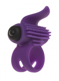 Эрекционное кольцо с подхватом мошонки и стимуляцией клитора Bullet Lastic Ring - Adrien Lastic - в Твери купить с доставкой