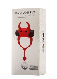 Красное эрекционное кольцо в форме дьяволенка DEVOL COCKRING - Adrien Lastic - в Твери купить с доставкой