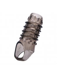 Открытая дымчатая насадка с точками и рёбрами ToyFa XLover - 11,5 см. - ToyFa - в Твери купить с доставкой