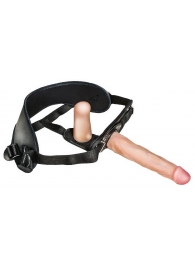 Женский страпон с вагинальной пробкой Woman Strap - 18 см. - LOVETOY (А-Полимер) - купить с доставкой в Твери