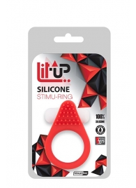 Красное эрекционное кольцо LIT-UP SILICONE STIMU RING 1 RED - Dream Toys - в Твери купить с доставкой